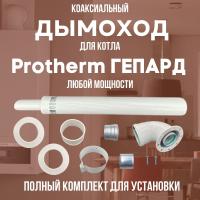 Дымоход для котла Протерм (Protherm) Гепард любой мощности, комплект антилед (Китай) (DYMgep)