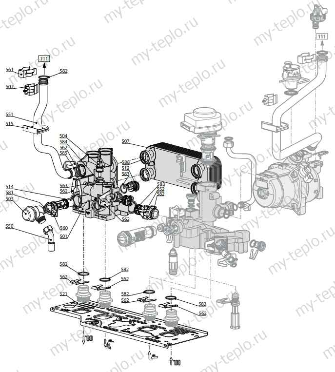 Запчасти Ariston BS II 24 FF купить в Кемерово