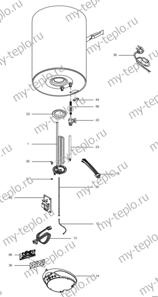 Запчасти Ariston ABS BLU ECO PW 100 V купить в Кемерово