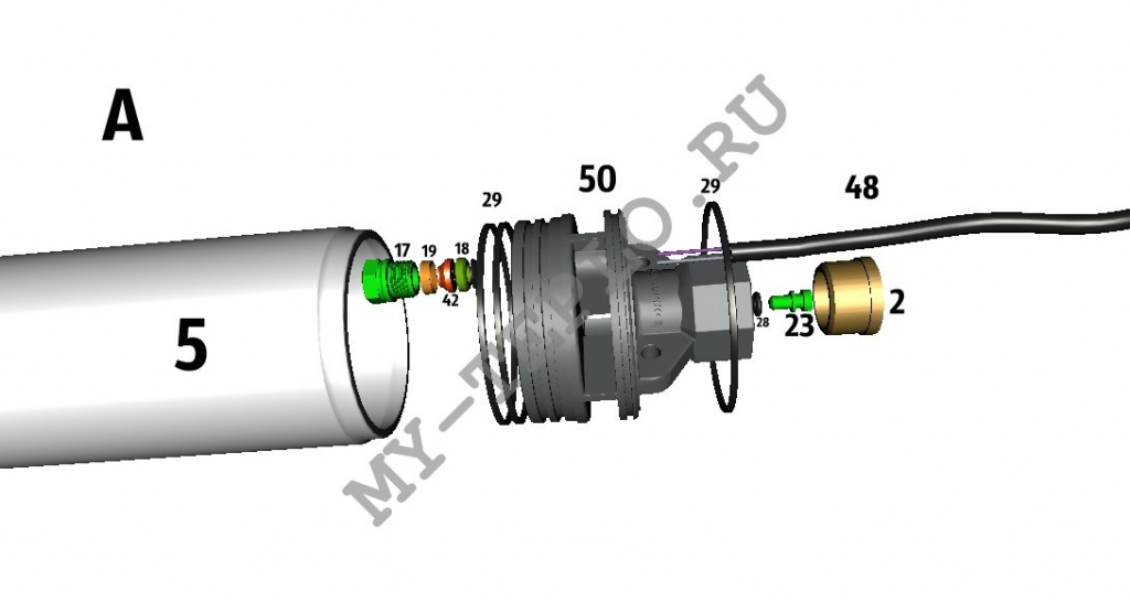 запчасти Джилекс Водомет 55/75