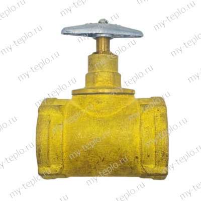 Вентиль латунный пожарный 15б3р Ду 50 Ру 10 (141100215)